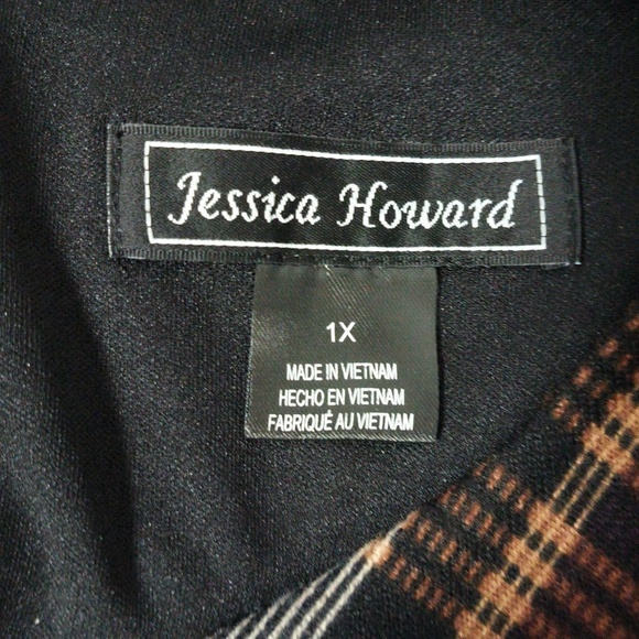 New Pretty Plaid Dress/ Size 1X - Picture 8 of 9